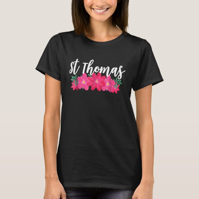 St Thomas Virgin Islands Tropical Vacation T-Shirt (Front)