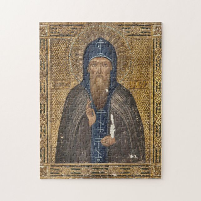 St. Tikhon of Zadonsk Orthodox Christian Icon      Jigsaw Puzzle (Vertical)