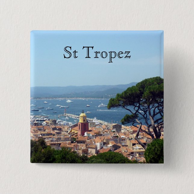 st tropez france button (Front)