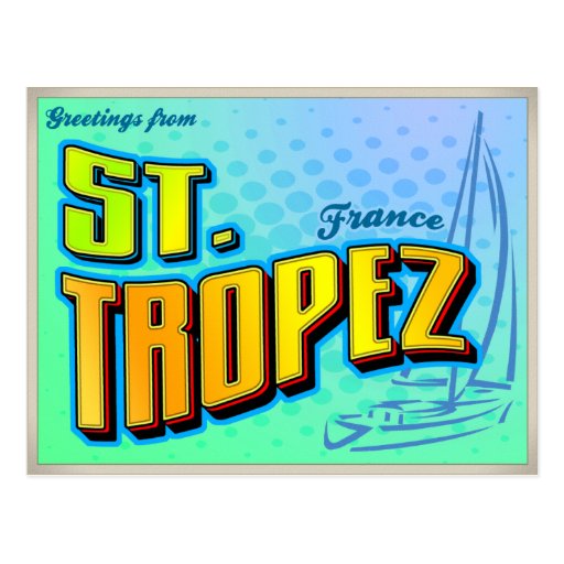 ST. TROPEZ POSTCARD | Zazzle