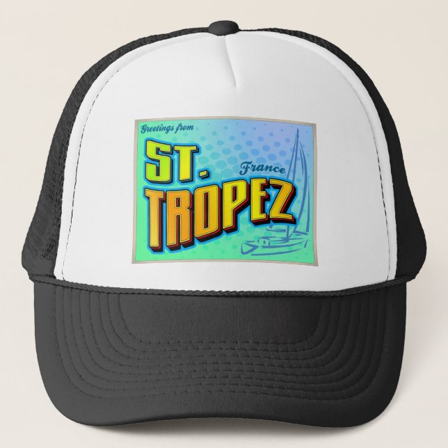 ST. TROPEZ TRUCKER HAT (Front)