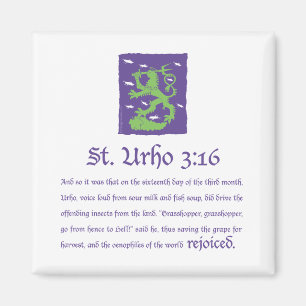 St. Urho 3:16 - Magnet