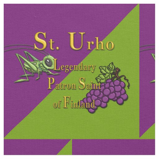 St. Urho Fabric, Finnish, Finlander Saint Fabric