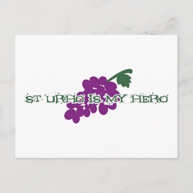 St. Urho is my Hero Postcard (Front)