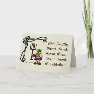 St. Urho Is My Relative Card Customize It!