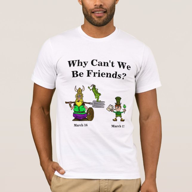 St. Urho & St. Patrick T-shirt Combination (Front)