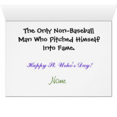 St. Urho T-shirt with Peace Grasshopper Card (Inside Horizontal (Bottom))