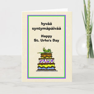 St. Urho's Day Birthday Card March 16th