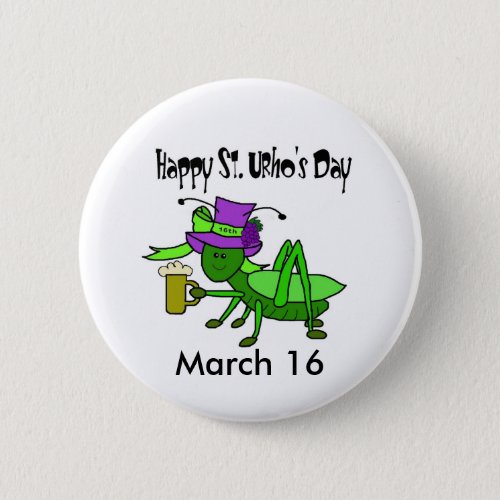 St Urhos Day Button