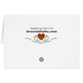 St. Urho's Day Purple and Green Card Customize It (Back Horizontal)