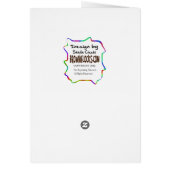 St. Urho's Day Rhyme or Reason Funny Card (Back)