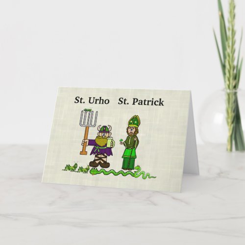 St Urhos Day  St Patricks Day Card