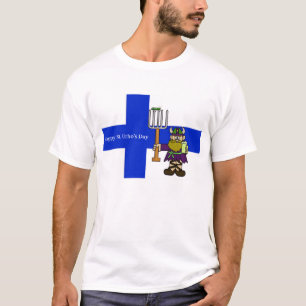 St. Urho's Day T-Shirt with Finnish Flag