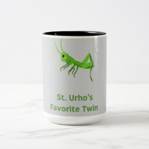St. Urho's Favorite Twin Grasshopper Two-Tone Coffee Mug