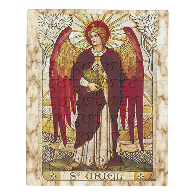 St Uriel the Archangel Angel Saint  Jigsaw Puzzle (Puzzle Vertical)
