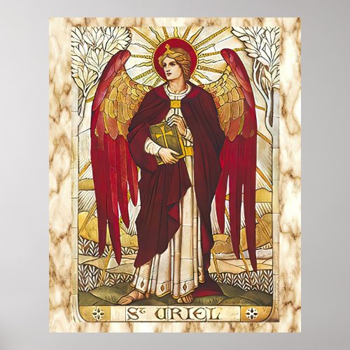 St Uriel the Archangel Saint Angel Poster