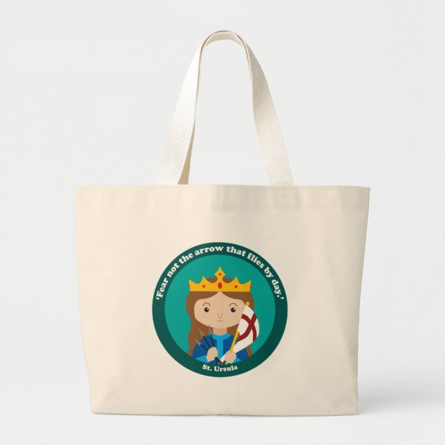 St. Ursula Large Tote Bag (Front)