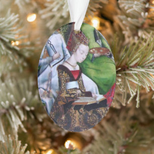 St. Ursula Reading (detail; M 070) Ornament