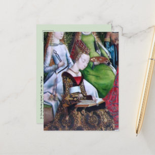 St. Ursula Reading (detail; M 070) Postcard