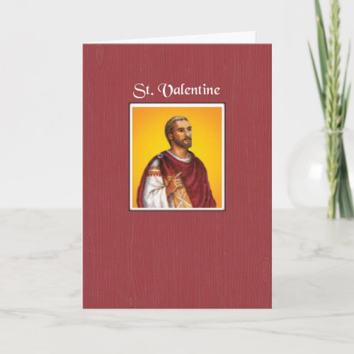 St Valentine Feast Day Holiday Card