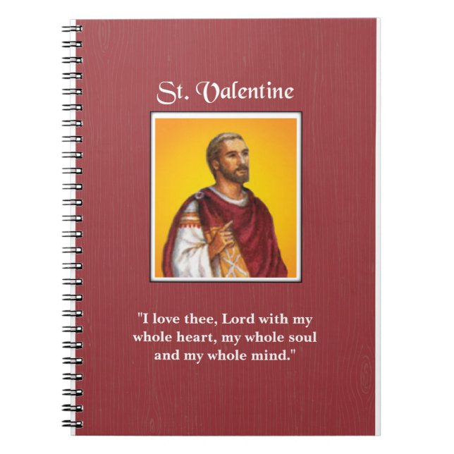St. Valentine Feast Day Notebook (Front)