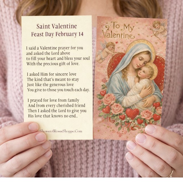 St. Valentine Prayer Poem Religious - Holy Card (Creator Uploaded)