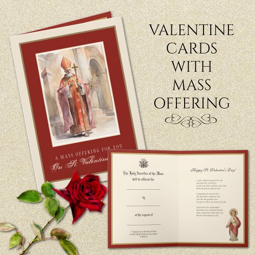 St Valentines Day Mass Offering Prayer Card