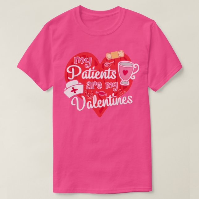 St Valentines Day Nurse Doctor Dentist Medical T-Shirt (Design Front)