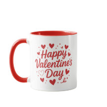 St. Valentine's Day Red Coffee Mug