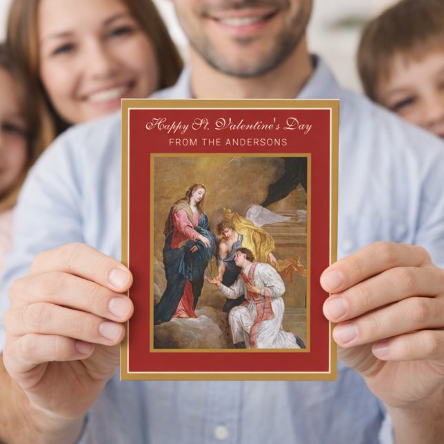 St. Valentines Day Religious Poem Prayer  Card (Creator Uploaded)