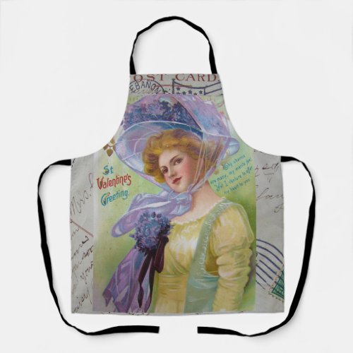 St Valentines Greeting Cooking Apron