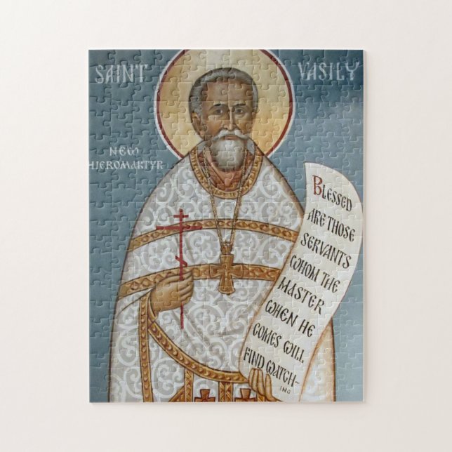 St. Vasily Martysz Orthodox Christian Icon Jigsaw Puzzle (Vertical)