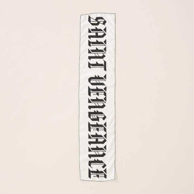 ST.VENGEANCE Long Oblong Rectangle Chiffon Scarf (Front)