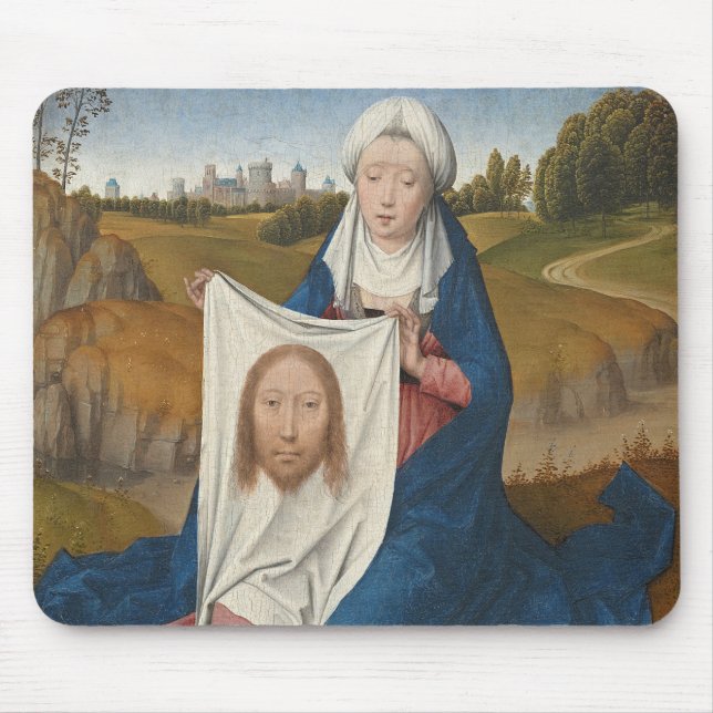 St. Veronica, c.1470-1475 (oil on panel) Mouse Pad (Front)