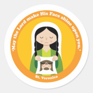 St. Veronica Classic Round Sticker