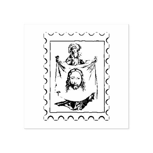 St Veronica Jesus  Catholic Religious Rubber Stamp