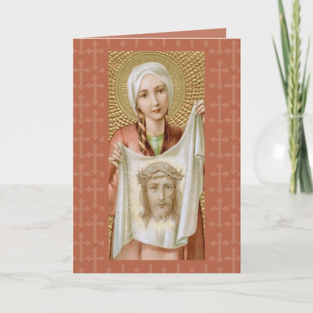 St. Veronica of Jerusalem (JM 60) Blank Greeting Card (Front)