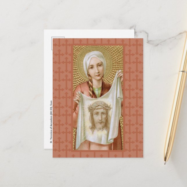 St. Veronica of Jerusalem (JM 60) Postcard (Front/Back In Situ)