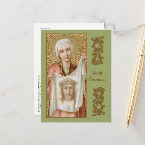 St Veronica of Jerusalem JM 60 Postcard