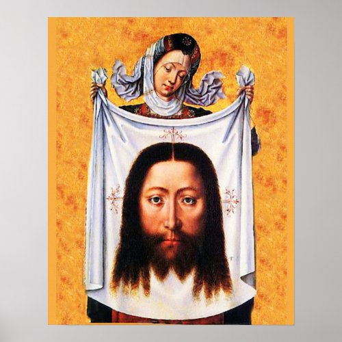 St Veronica Veil Shroud Holy Face 01A Poster
