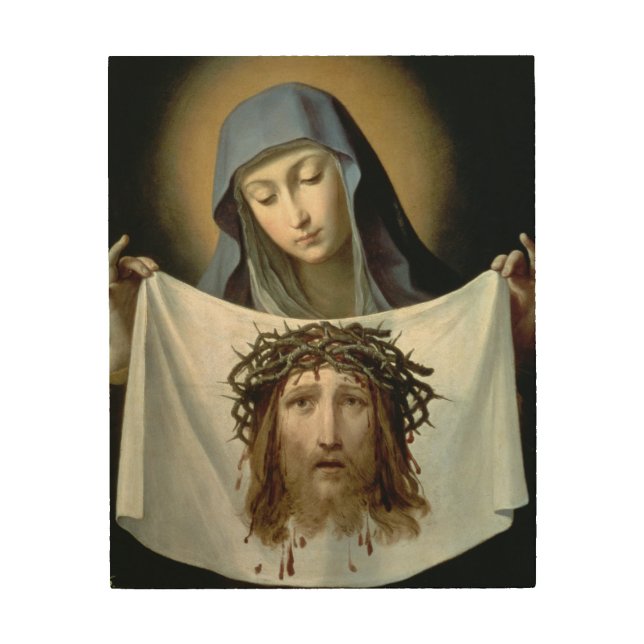 St. Veronica Wood Wall Decor (Front)