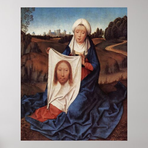 St Veronicas Veil Jesus Holy Face Poster