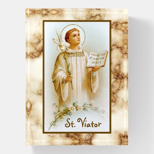 St Viator of Lyon the Catechist BF 02 Paperweight