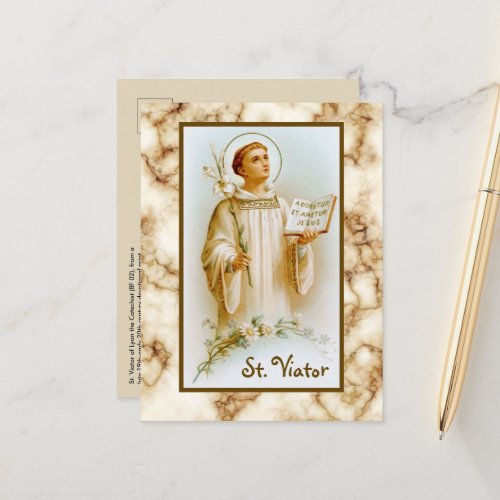 St Viator of Lyon the Catechist BF 02 Postcard