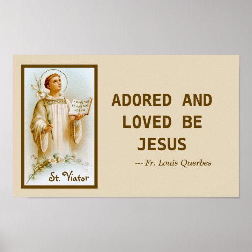 St Viator of Lyon the Catechist BF 02 Poster