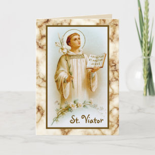 St. Viator the Catechist (BF 02) Blank Card