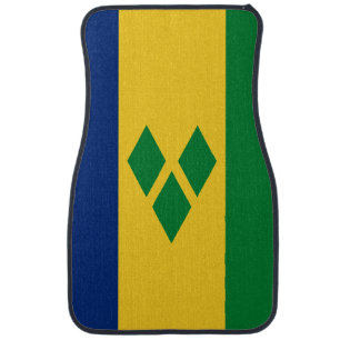 St Vincent and the Grenadines Flag Vincy Car Floor Mat