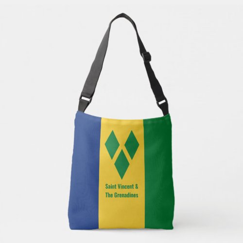 St Vincent and the Grenadines Flag Vincy Crossbody Bag