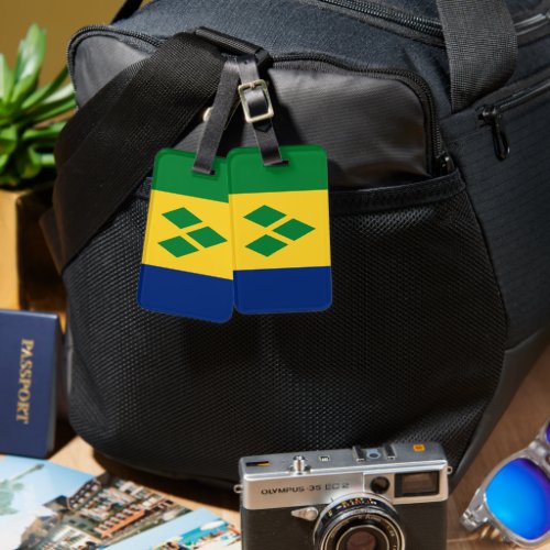 St Vincent and the Grenadines Flag Vincy Luggage Tag