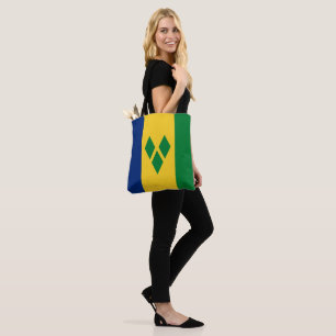 St Vincent and the Grenadines Flag Vincy Tote Bag